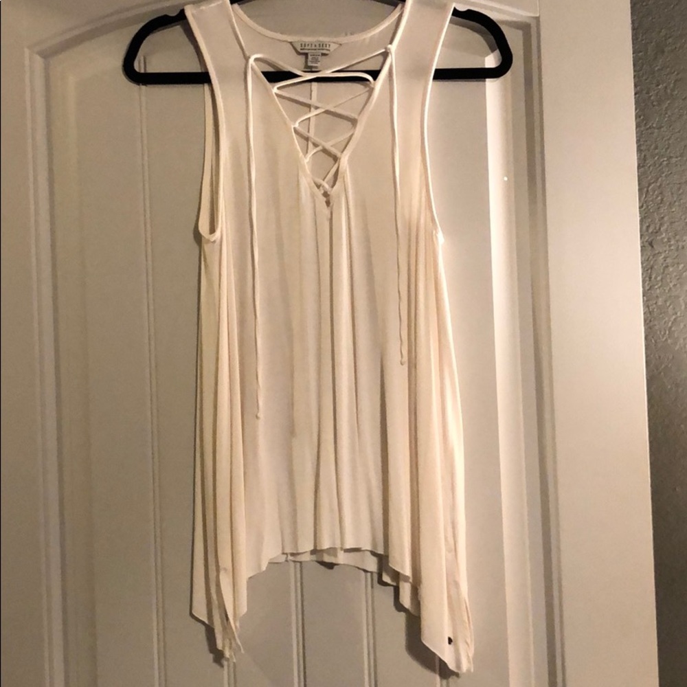 Lace up tank